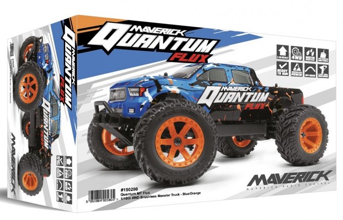 HPI Maverick QUANTUM MT FLUX 3S 80A BRUSHLESS Blue Orange Ready To