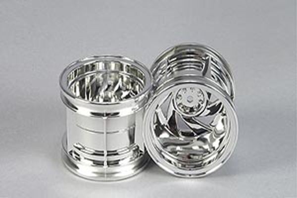 Tamiya 10440196 / 0440196 Wheels  L And R 1pc Each CHROMED