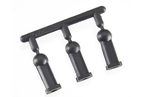 Tamiya 10445563 / 0445563 4mm Adjuster (Black 3 Pcs)