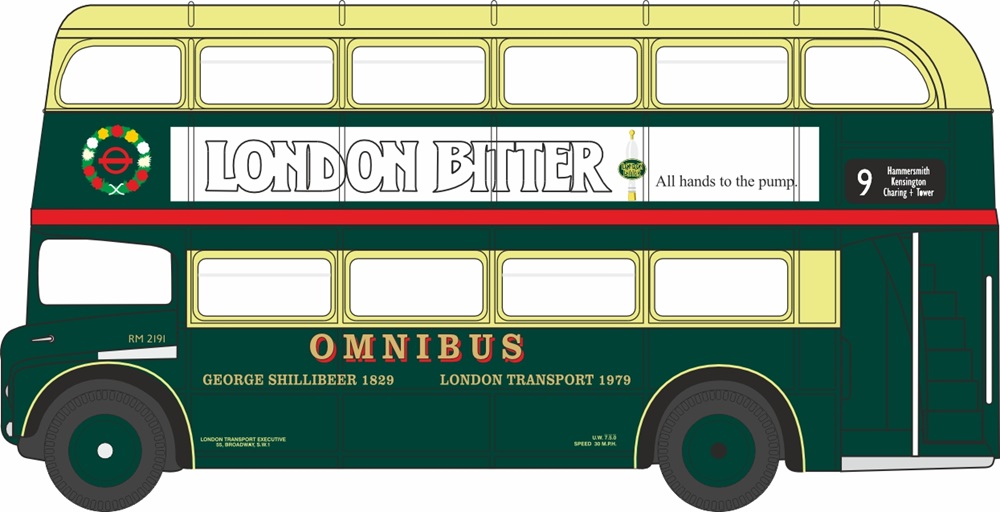 Pre-Order Oxford 120RM002 Routemaster Shillibeer 1:120 (Estimated Release Q2/2025)