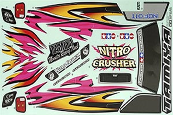 Tamiya 11424387 / 1424387 Stickers For Nitro Crusher