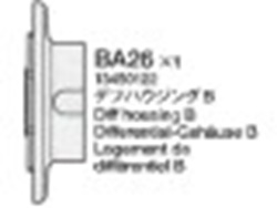 Tamiya 13450122 / 3450122 Diff Housing B For 58431