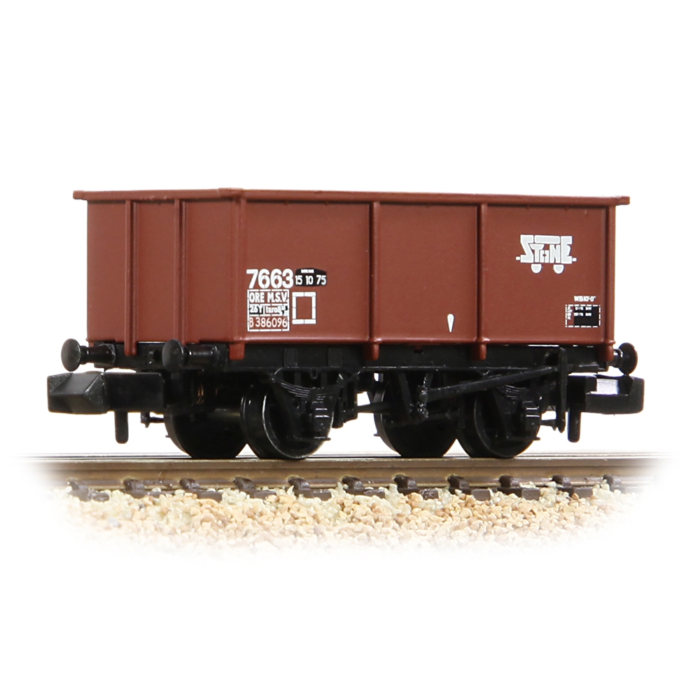 Graham Farish 377-278B BR 27T Steel Tippler Wagon BR Bauxite (TOPS) [WL] (N Gauge)