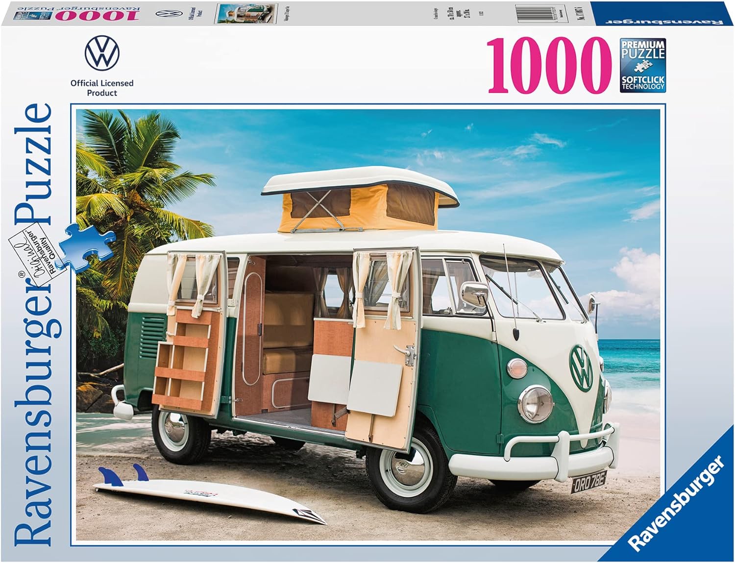 Ravensburger 1000 Piece Jigsaw Puzzle - Volkswagen VW T1 Camper Van - 170876