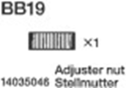 Tamiya 14035046 / 4035046 Adjuster Nut For 58431