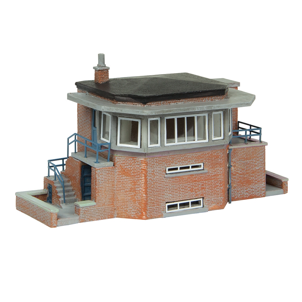 Graham Farish 42-010B ARP Signal Box Blue N Gauge Scenecraft Pre-Painted Building