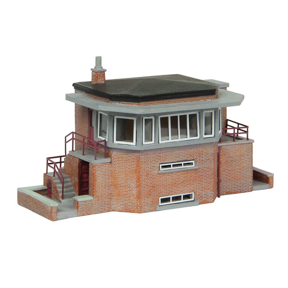 Graham Farish 42-010R ARP Signal Box Red N Gauge Scenecraft Pre-Painted Building