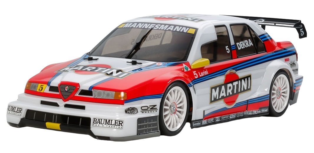 Tamiya 58606 Alfa Romeo 155 V6 Ti TT-02 Martini (Kit Without ESC or Custom Deal Bundle) RC Car Kit