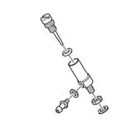 Tamiya 17684066 / 7684066 Needle Valve Set (Rs)