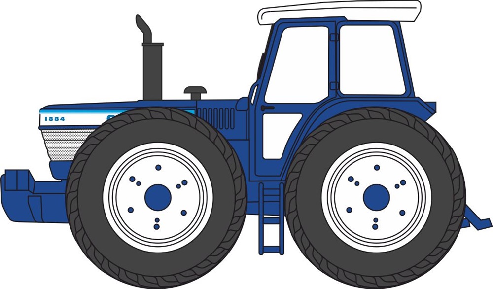 Pre-Order Oxford 76FCT001 Blue Ford County Tractor 1:76 (Estimated Release: Quarter 3/2024)