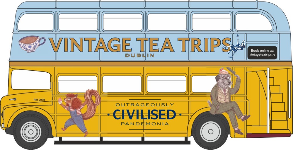 Pre-Order Oxford 76RM115 AEC Routemaster Vintage Tea Tours 1:76 (Estimated Release: Quarter 2/2024)