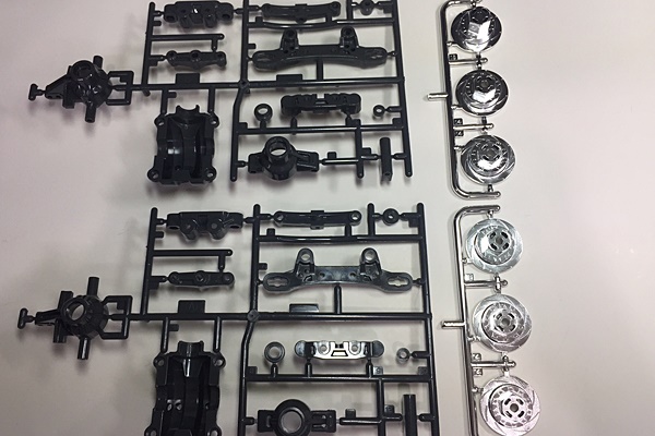 Tamiya 19000614 / 9000614 A Parts - A13-14 Plated X 2  Tt-02d