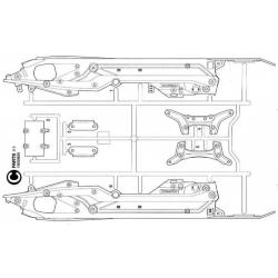 Tamiya 19000626 / 9000626 C Part Chassis DT03 / DT-03