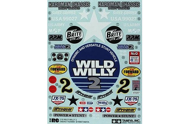 Tamiya 19495329 / 9495329 Sticker Bag For 58242 - Wild Willy II