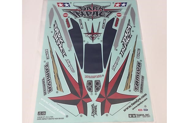 Tamiya 19495487 / 9495487 Sticker For 58370 - Dark Impact / DF03