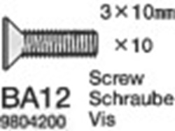 Tamiya 19804200 / 9804200 3x10mm Countersunk Head Screw(10pcs