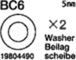 Tamiya 19804490 / 9804490 5mm Hub Washer For 58496