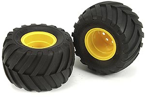 Tamiya 19805563 / 9805563 Rear Wheel/Tyre For 58205 Mad Bull