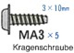 Tamiya 19805662 / 9805662 3x10mm Flange Tapping Screw (5pc)