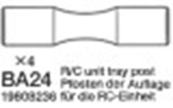 Tamiya 19808236 / 9808236 R/C Unit Tray Post(4) For 58431