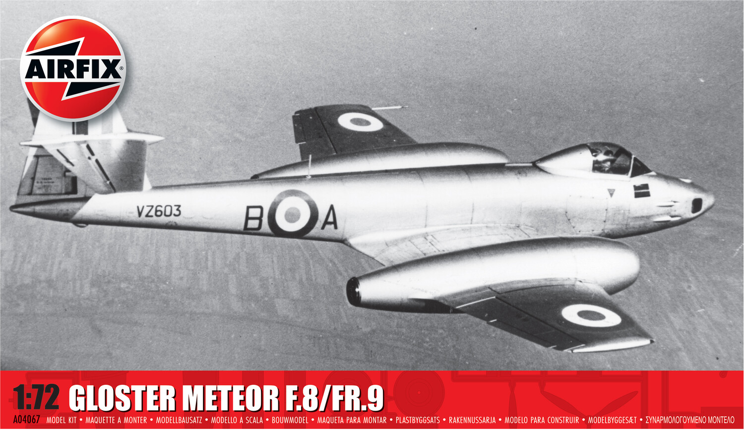 Pre-Order Airfix A04067 Gloster Meteor F.8/FR.9 1:72 Scale (Estimated Release Jul 2024)