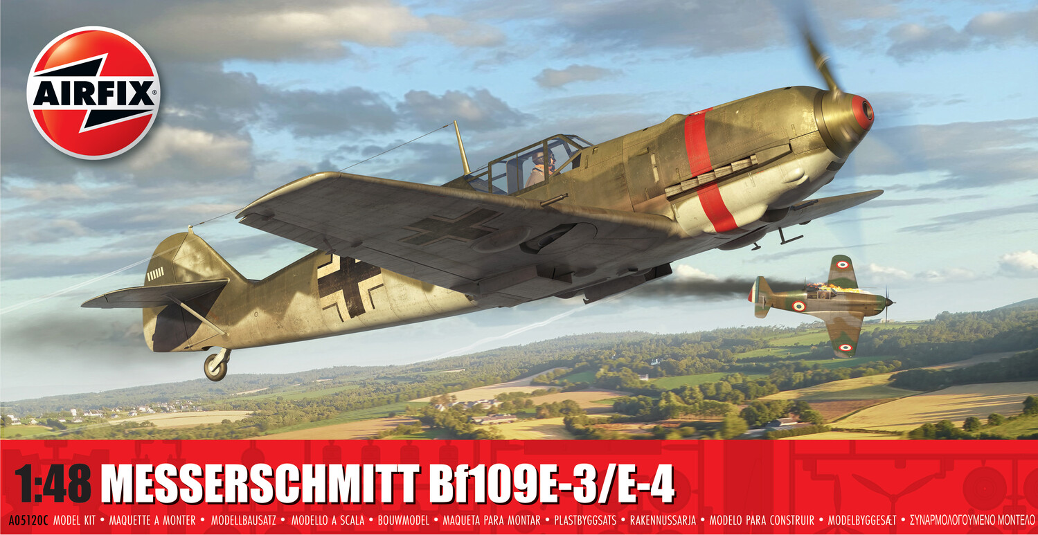 Airfix A05120C Messerschmitt Bf109E-3/E-4 1:48 Scale Model Kit