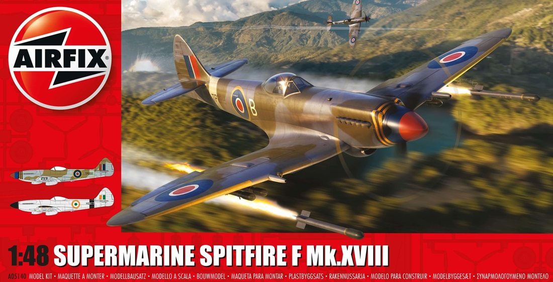 Airfix A05140 Supermarine Spitfire F Mk.XVIII 1:48 Scale Model Kit