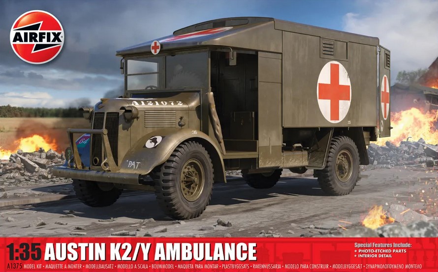 Airfix A1375 Austin K2/Y Ambulance 1:35 Model Kit