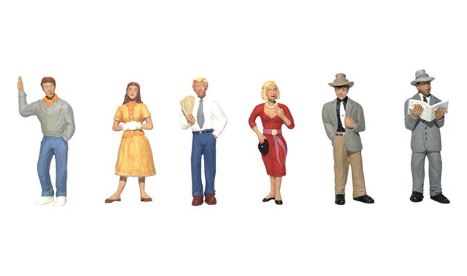 Woodland Scenics A1821 Pedestrians - HO Scale People (Suit Hornby OO Sets)