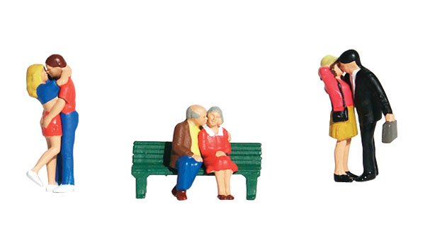 Woodland Scenics A1833 Lovers - HO Scale People (Suit Hornby OO Sets)