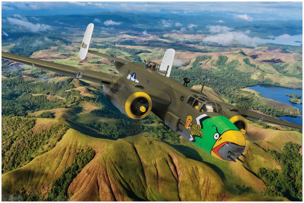 Pre-Order Corgi AA35315 North American B-25D Mitchell, Red Wrath 41-30024, 345th BG, 498th BS, Port Moresby, February 1944 1:72 (Due Approx Sep 2024)