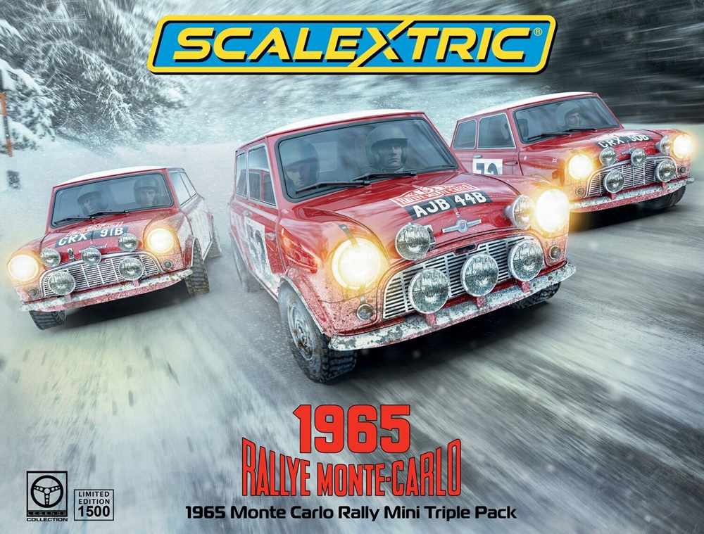 Pre-Order Scalextric C4488A 1965 Monte Carlo Rally Mini Triple Pack (Due Approx Q1 2025)