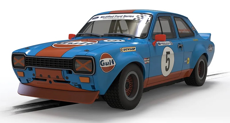 Pre-Order Scalextric Car C4530 Ford Escort MK1 - Wayne Crabtree Modified Fords 2023 - Gulf (Estimated Release Q4 2024)