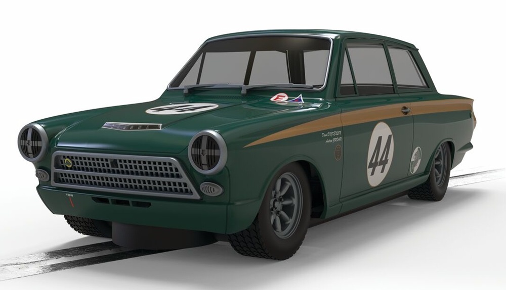 Pre-Order Scalextric C4540 Ford Lotus Cortina - Goodwood 2023 - Andrew Jordan + David Dickenson (Due Approx Q1 2025)