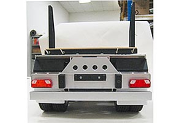 Truck: Carson C907074 1:14 Rear Bumper (Euro) TAM-Semi-Trailer (for Tamiya Trucks)