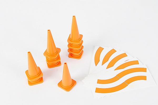 Truck: Carson C907197 1:14 Cone Set (10) 56mm (for Tamiya Trucks)