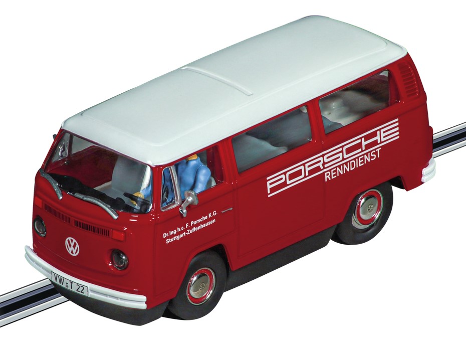 Carrera 20027760 VW Bus T2b Van Porsche Renndienst (Scalextric Compatible Car)