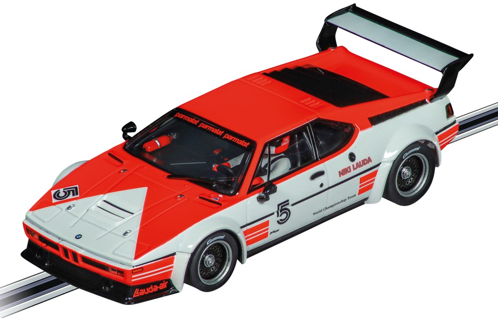 Carrera 20027793 BMW M1 Procar Niki Lauda, No.5 Hockenheim, 1979 (Scalextric Compatible Car)