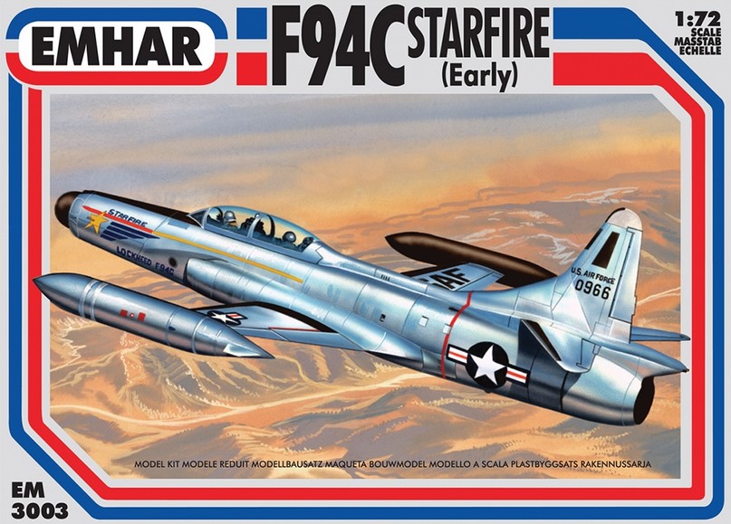 Emhar EM3003 F-94C Starfire, Early 1:72 Model Kit