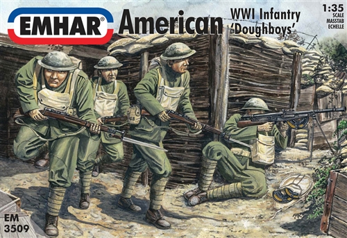 Emhar EM3509 American WWI Infantry Doughboys 1:35 Kit ###