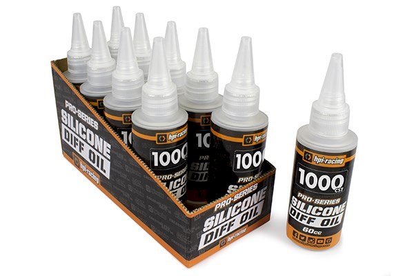 HPI 160388 Pro-Series Silicone Diff Oil 1000Cst (60cc) (Differential Lubricant - Also suits Tamiya models)