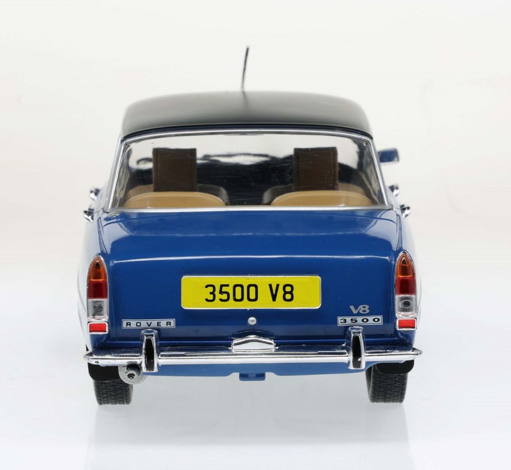 Model Car Group 18289 Rover P6 3500 V8 Blue with Black Vinyl Roof 1974 ...