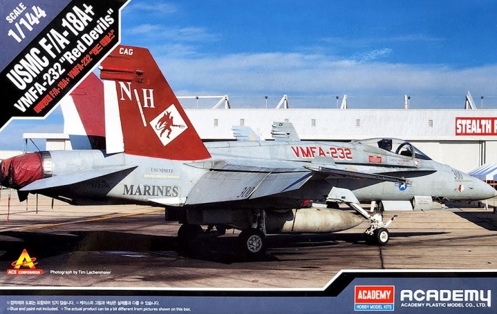 Academy 12627 USMC F/A-18A+ VMFA-232 Red Devils 1:144 Plastic Model Kit
