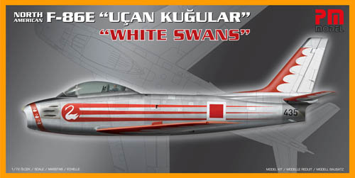 PM Model PM208 North American F-86E White Swans 1:72 Plastic Model Kit ###