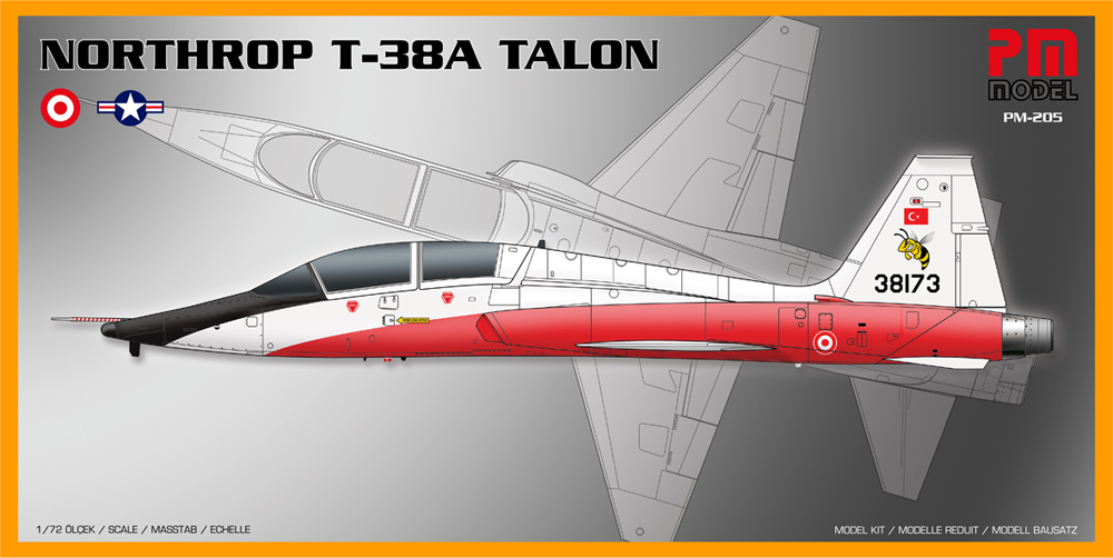 PM Model PM205 Northrop T-38A Talon 1:72 Plastic Model Kit ###