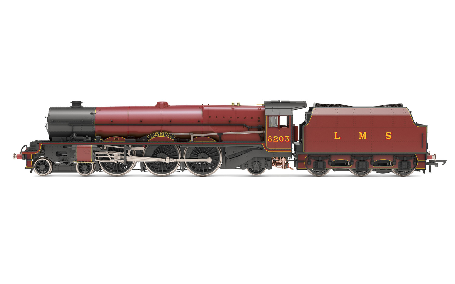 Hornby R30001X LMS - Princess Royal - 4-6-2 - 6203 Princess Margaret Rose (with flickering firebox) - Era 3 (DCC Fitted) OO/1:76 Scale