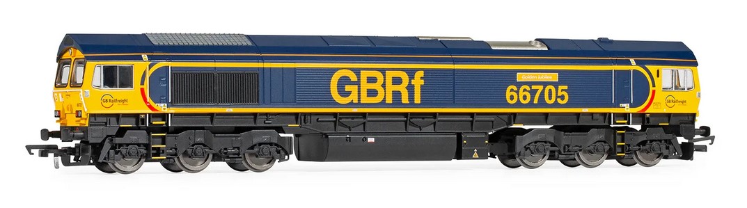 Hornby R30334 GBRf, Class 66, Co-Co, 66705 Golden Jubilee - Era 9 Loco (OO/1:76)