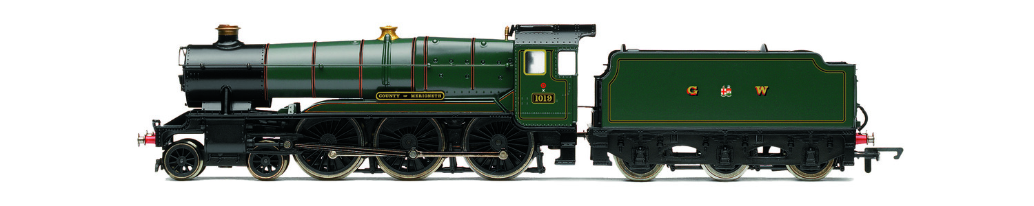 Pre-Order Hornby R30376 RailRoad GWR, Class 1000, County of Merioneth Train Pack - Era 3 (OO/1:76) (Estimated Release Nov 2024)