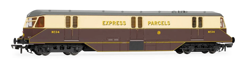 Hornby R30384 RailRoad Plus GWR, Bo-Bo, No. 34 Parcels Car - Era 3 (OO/1:76)