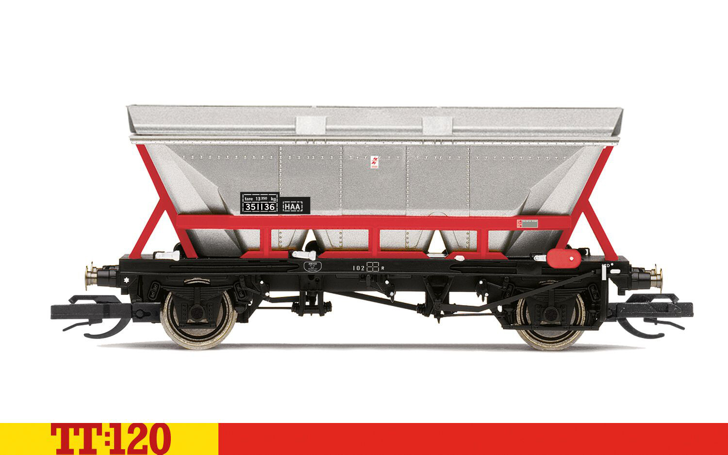Pre-Order Hornby TT-Scale TT6013B BR Railfreight, HAA Hopper, 351136 - Era 8 (TT Scale) (Estimated Release Jun 2024)